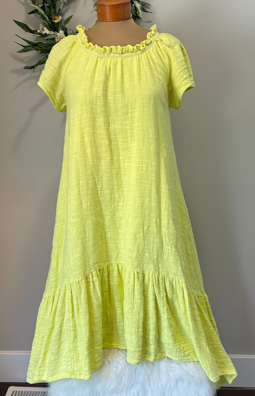 Anthropologie Maeve Selah High-Low Maxi Dress Women Pockets Summer, Size XS